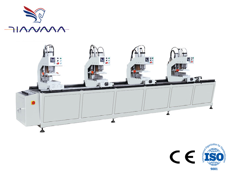 Four-head welding machine for PVC door and window