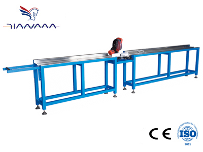 Aluminum spacing bar cutting machine